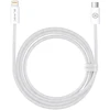 Blavec kabelis Candy pintas – C tipo į Lightning – PD 20W 2,4A 1 metras Apple CarPlay (CCA-CL24W10) baltas