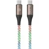 Blavec Kabelis Neon – TYP C į Typ C – PD 60W 3A 1 m. (CNE-CC3L1) su RGB