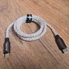 Blavec Kabelis Neon – TYP C į Typ C – PD 60W 3A 1 m. (CNE-CC3L1) su RGB