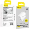 Blavec laidinis įkroviklis BC-11 GaN – USB + 2xTyp C – QC PD 65W 3A (TCBC11G-U2CW653A) baltos spalvos