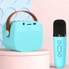 Blavec nešiojama bluetooth kolonėlė WS-07 Karaoke Party – 5W su 2 mikrofonais (WS07-2MBL) mėlynos spalvos