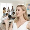 Blavec nešiojama bluetooth kolonėlė WS-07 Karaoke Party – 5W su 2 mikrofonais (WS07-2MW) baltos spalvos