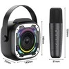 Blavec nešiojama bluetooth kolonėlė WS-08 Karaoke Idol – 8W su 2 mikrofonais (WS08-2MB) juodos spalvos