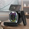 Blavec nešiojama bluetooth kolonėlė WS-08 Karaoke Idol – 8W su 2 mikrofonais (WS08-2MB) juodos spalvos