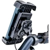 Blavec phone holder BVC-01 Velo to handlebar with induction charging and shock absorbtion (BVC01-ICSAHB) juodos spalvos