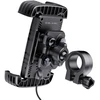 Blavec phone holder BVC-01 Velo to handlebar with induction charging and shock absorbtion (BVC01-ICSAHB) juodos spalvos