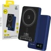 Blavec Power Bank 10000mAh BJ-03 Slim 13,5mm – Type C – 22,5W magnetic Magsafe 3 in 1 (PBBJ03-MC10N) mėlynos spalvos aluminum