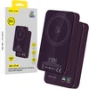 Blavec Power Bank 10000mAh BJ-04 Slim 13,5mm – Typ C – 22,5W magnetyczny indukcyjny Magsafe 3 w 1 (PBBJ04-MC10P) violetinė stiklinis