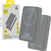 Blavec Power Bank 10000mAh BJ-04 Slim 13,5mm – Type C – 22,5W magnetic Magsafe 3 in 1 (PBBJ04-MC10G) pilkos spalvos