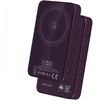 Blavec Power Bank 10000mAh BJ-04 Slim 13,5mm – Typ C – 22,5W magnetyczny indukcyjny Magsafe 3 w 1 (PBBJ04-MC10P) violetinė stiklinis