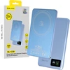 Blavec Power Bank 5000mAh BJ-03 Ultra Slim 7,8mm – Typ C – 22,5W magnetyczny indukcyjny Magsafe 3 w 1 (PBBJ03-MC5LB) Šviesiai mėlynas aliuminio