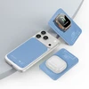 Blavec Power Bank 5000mAh BJ-04 Ultra Slim 7,8mm – Typ C – 22,5W magnetyczny indukcyjny Magsafe 3 w 1 (PBBJ04-MC5LB) Šviesiai mėlynas stiklinis