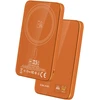 Blavec Power Bank 5000mAh BJ-04 Ultra Slim 7,8mm – Type C – 22,5W magnetic Magsafe 3 in 1 (PBBJ04-MC5O) oranžinis glass