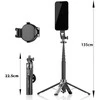 Blavec Selfie Stick Aliuminio Fusion P-06 Magsafe tripod + remote control + holder 1,34 metres (SSFP06-MTRHB134) juodos spalvos