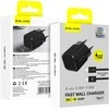 „Blavec“ sieninis įkroviklis BC-6 GaN4 – C tipo – PD QC 33W 3A su C tipo į C tipo laidu (TCBC6G4-CB333A+CC) juodos spalvos