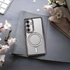 Bling Magsafe dėklas skirtas Samsung Galaxy A57 5G violetinės spalvos