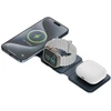 ENERGEA Bazic GoMag Trio Plus Compact Foldable 3-in-1 Belaidis įkroviklis 15W Fast Charging Navy Mėlyna