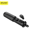 AWEI Bluetooth 5.0 T55 TWS ausinės + docking station juodos spalvos