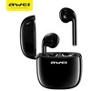Bluetooth 5.0 TWS ausinės + AWEI įkrovimo stotelė (T28) juodos spalvos