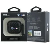 BMW BMA4WMPUCA2 AirPods 4 dėklas juodos spalvos Carbon Double Metal Logo