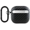 BMW BMA4WMPUCA2 AirPods 4 dėklas juodos spalvos Carbon Double Metal Logo