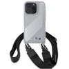Dėklas BMW BMHCP16L23PSCCG Apple iPhone 16 Pro 6.3″ pilkas hardcase M Edition Carbon Stripe & Strap