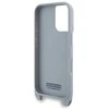 Dėklas BMW BMHCP16S23PSCCG Apple iPhone 16 6.1″ pilkas hardcase M Edition Carbon Stripe & Strap