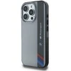 BMW BMHCP16L23HTFEG Apple iPhone 16 Pro 6.3″ pilkas kietas dėklas Motorsport IML Vertical Stripe