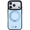 BMW Kevlar žiedinis stovas 360 MagSafe dėklas, skirtas iPhone 18 Pro Max / 17 Pro Max, mėlynas
