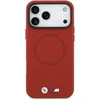 BMW M FW Metal Logo MagSafe dėklas skirtas iPhone 17 Pro Max Raudona
