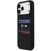 BMW M Silicon Horizontal Line MagSafe dėklas iPhone 17 Pro Max juodos spalvos