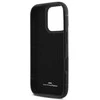 BMW BMHCP16X22RSEPK Apple iPhone 16 Pro Max 6.9″ juodos spalvos kietas dėklas Sign Leather Cardslot
