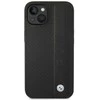 BMW Signature Leather Big Logo dėklas skirtas iPhone 14 Plus Juodas