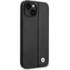 BMW Signature Leather Big Logo dėklas skirtas iPhone 14 Plus Juodas