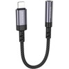 Borofone Adapteris BV24 Graceful - Lightning į jack 3,5mm - pilkos spalvos