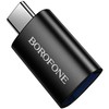 Borofone Adapteris BV26C – Type C to USB – juodos spalvos