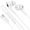 Oem Borofone ausinės BM100 Pro Fuente su mikrofonu Typ C (DAC) baltos spalvos