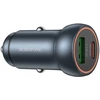 Borofone automobilinis įkroviklis BZ32A Fresh – USB + Typ C – QC 3.0 PD 30W pilkos spalvos
