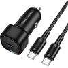 Borofone automobilinis įkroviklis BZ34A Cloud - Type C - PD 20W su Type C į Type C juodos spalvos