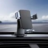 Borofone automobilinis laikiklis BH119 Refined gravitacinis przyklejany juodos spalvos