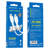 USB kabelis Borofone BX49 PD Type-C į Lightning 1.0m baltas