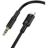Borofone Cable AUX BL25 Nice – Lightning to jack 3,5mm – 1 metre juodos spalvos