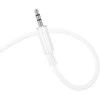 Oem Borofone Kabelis BL21 Lemon – jack 3,5mm į jack 3,5mm – 1 metras baltos spalvos