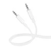 Oem Borofone Kabelis BL21 Lemon – jack 3,5mm į jack 3,5mm – 1 metras baltos spalvos