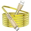 Oem Borofone Kabelis BU31 Clear Shadow Jelly – USB į Micro USB – 2,4A 1 metras aukso spalvos