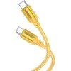 Oem Borofone kabelis BX108 Start – Type C į Type C – 60W 3A 1 metras auksinis