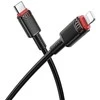 Borofone kabelis BX110 Beneficio – USB į Lightning – 2,4A 1 metras juodos spalvos