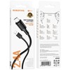 Borofone Kabelis BX111 Feliz – USB į Micro USB – 2,4A 1 metras juodos spalvos