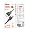 Borofone Kabelis BX121 Energy – USB į Lightning – PD 27W 1 metras juodas