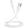 Borofone kabelis BX18 Optimal – USB į Lightning – 2A 1 metras baltos spalvos